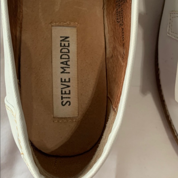 Steve Madden Meela White Tassel Loafers - Picture 9 of 13